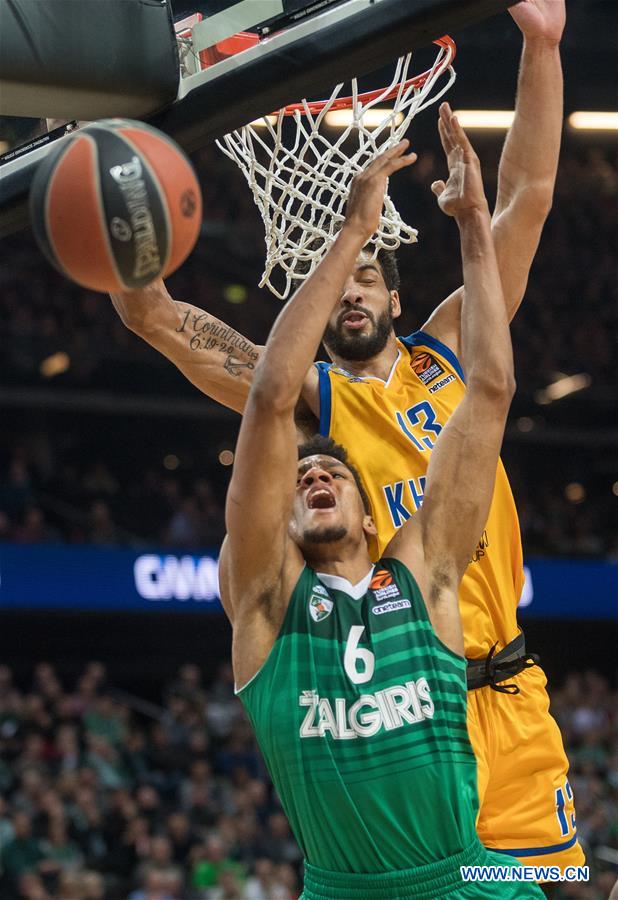 (SP)LITHUANIA-KAUNAS-BASKETBALL-EUROLEAGUE-ZALGIRIS KAUNAS VS KHIMKI MOSCOW REGION