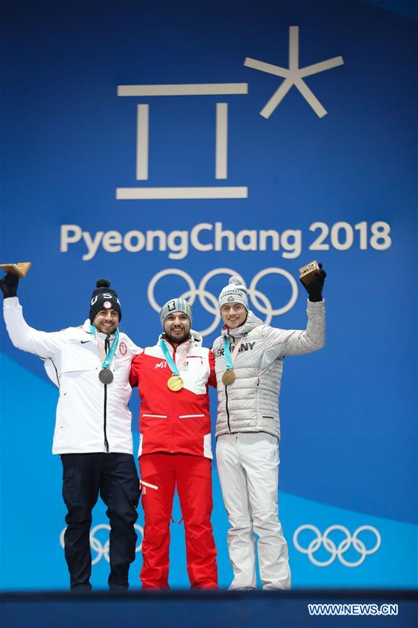 (SP)OLY-SOUTH KOREA-PYEONGCHANG-LUGE-MEN'S SINGLES-MEDAL CEREMONY