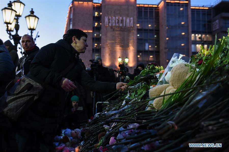 RUSSIA-MOSCOW-KEMEROVO-FIRE-MOURNING