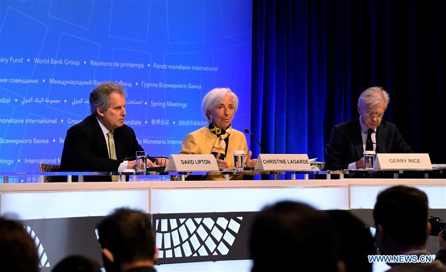 U.S.-WASHINGTON D.C.-IMF-WORLD BANK-PRESS CONFERENCE-LAGARDE