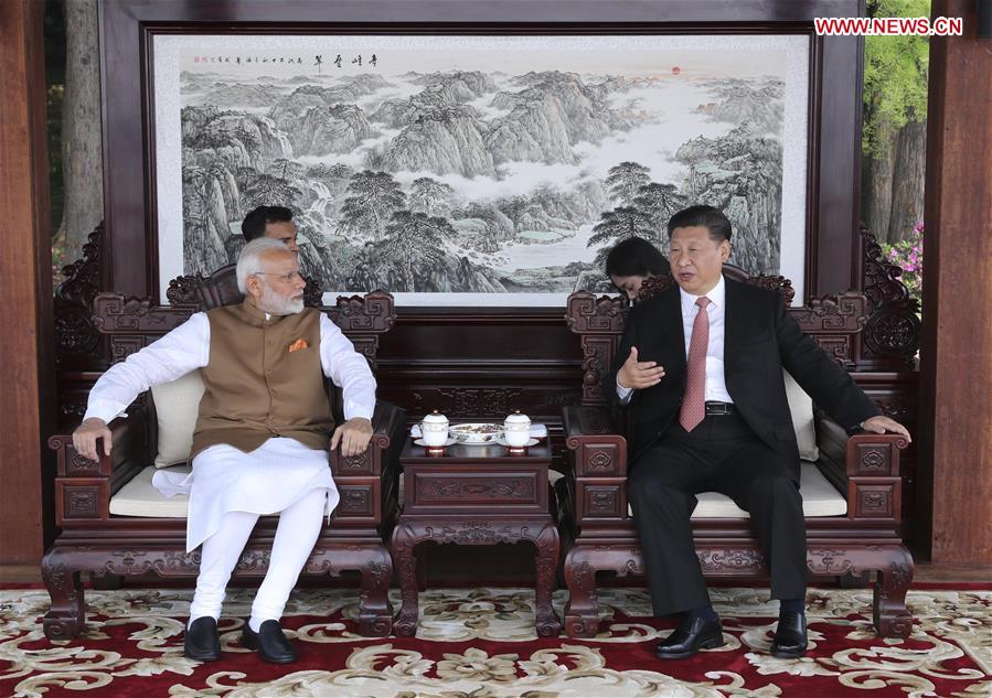 CHINA-WUHAN-XI JINPING-INDIA-MODI-INFORMAL MEETING (CN)