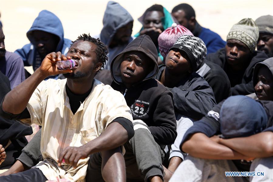 LIBYA-TRIPOLI-ILLEGAL IMMIGRANTS-RESCUED