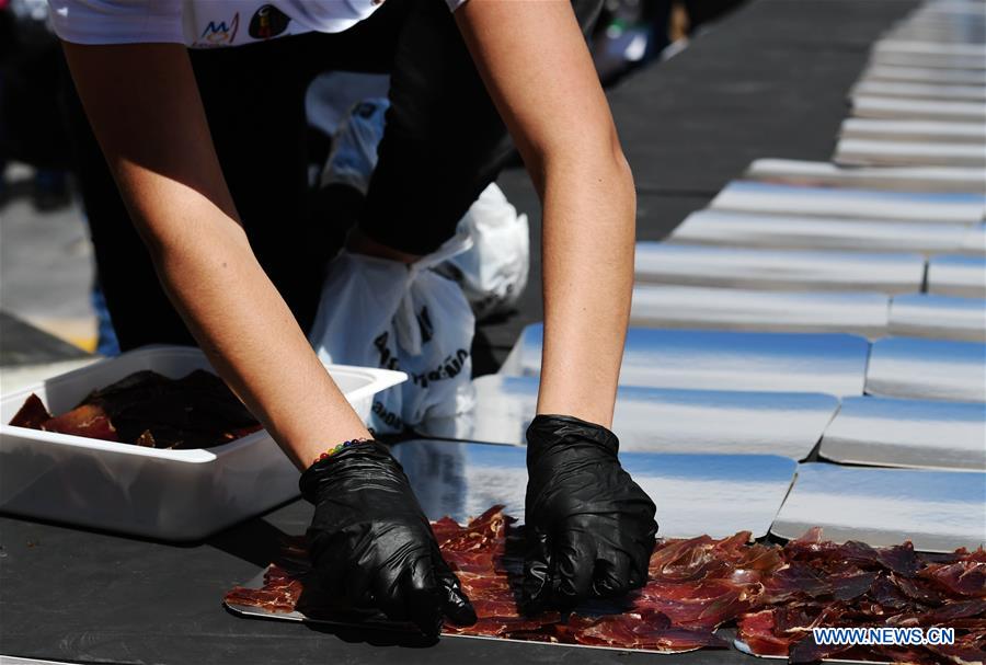 SPAIN-LEON-BIGGEST CECINA-GUINNESS-RECORD