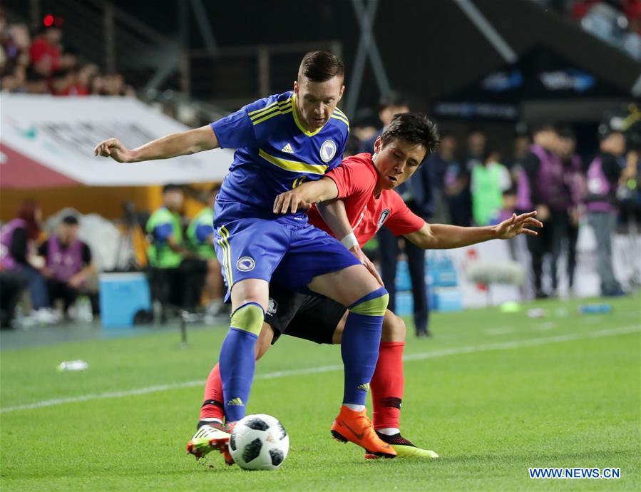 (SP)SOUTH KOREA-JEONJU-SOCCER-FRIENDLY MATCH-SOUTH KOREA VS BOSNIA AND HERZEGOVINA