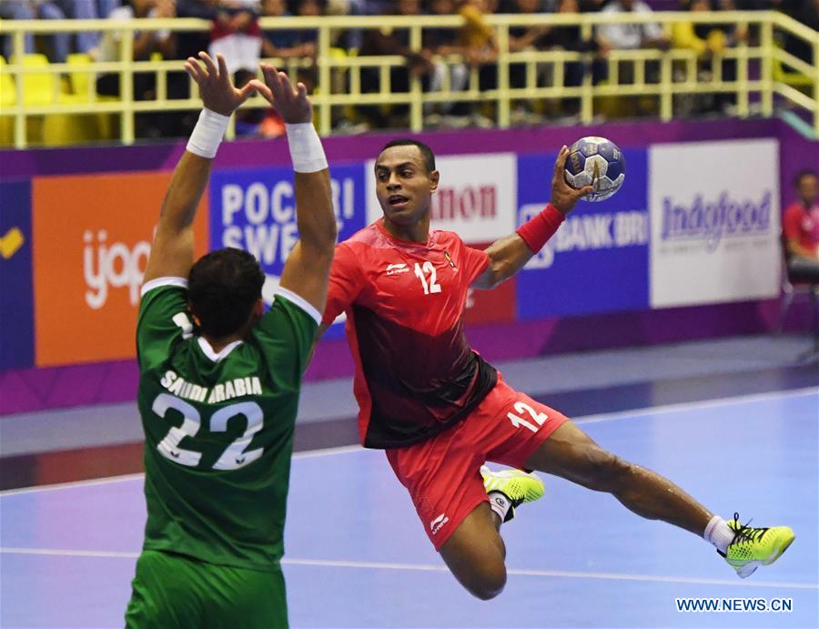 (SP)INDONESIA-JAKARTA-ASIAN GAMES-HANDBALL-INDONESIA VS SAUDI ARABIA 