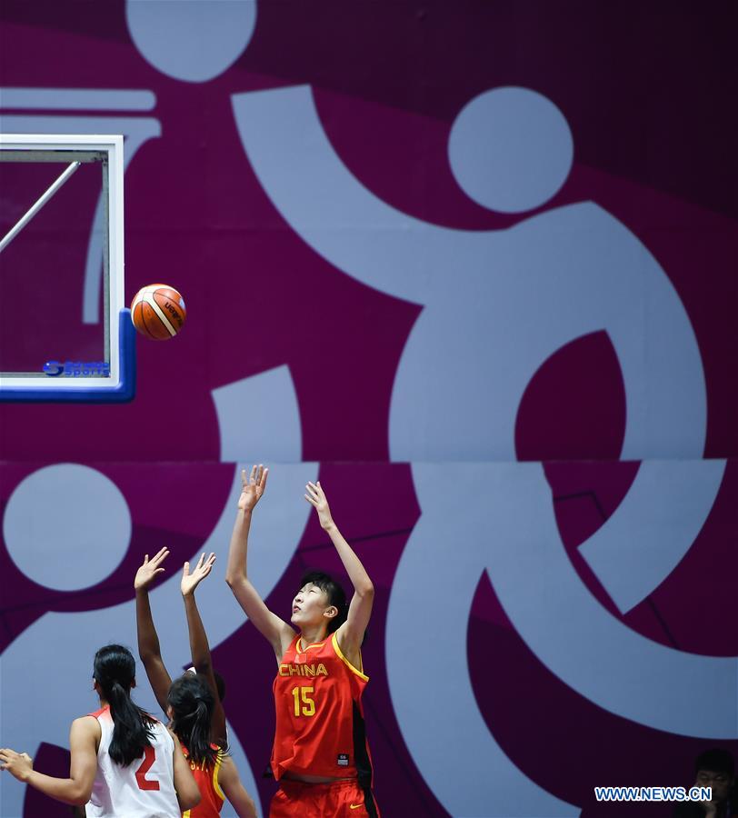 (SP)INDONESIA-JAKARTA-ASIAN GAMES-BASKETBALL-CHINA VS JAPAN