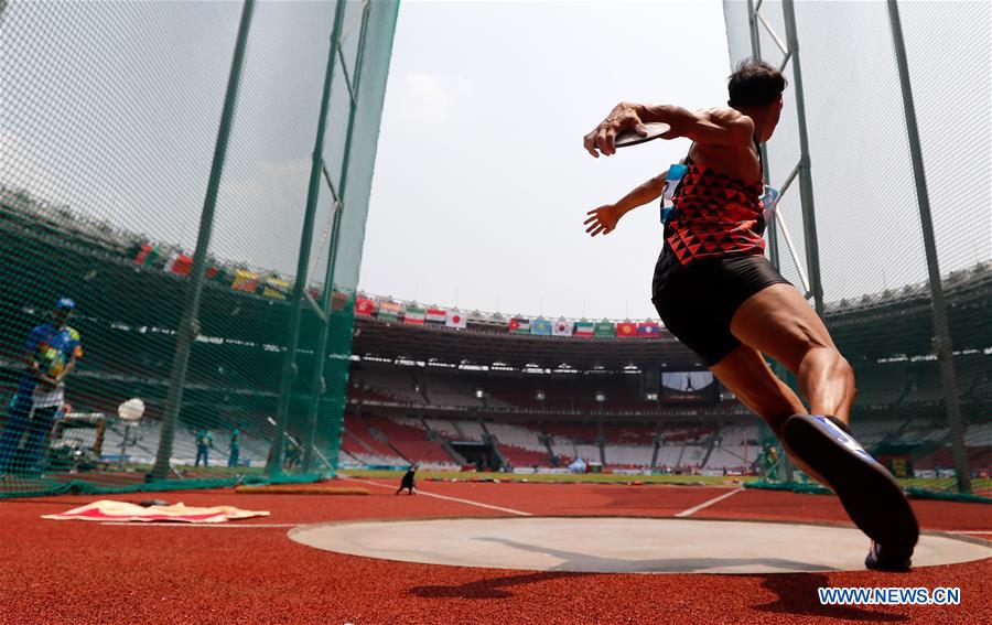 (SP)INDONESIA-JAKARTA-ASIAN GAMES-ATHLETICS-MEN'S DECATHLON