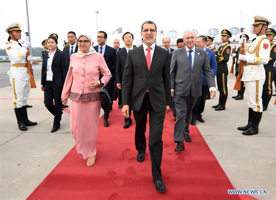 CHINA-BEIJING-MOROCCAN PM-ARRIVAL (CN)