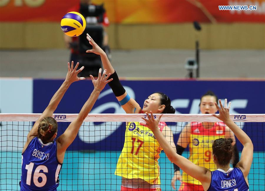 (SP)JAPAN-SAPPORO-VOLLEYBALL-WOMEN'S WORLD CHAMPIONSHIP-CHINA VS ITALY