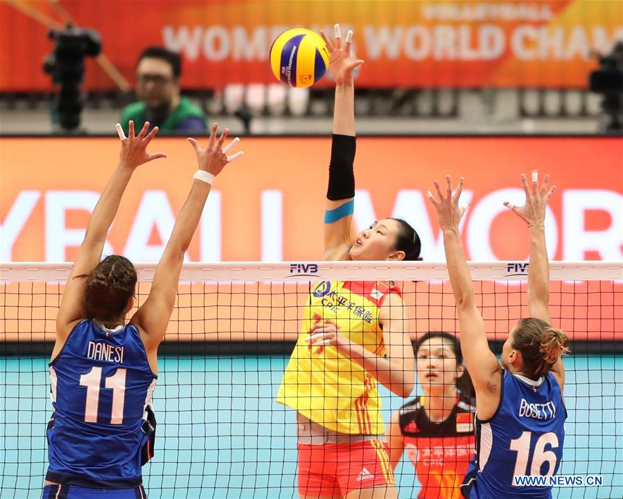 (SP)JAPAN-YOKOHAMA-VOLLEYBALL-WOMEN'S WORLD CHAMPIONSHIP-SEMIFINAL-CHINA VS ITALY