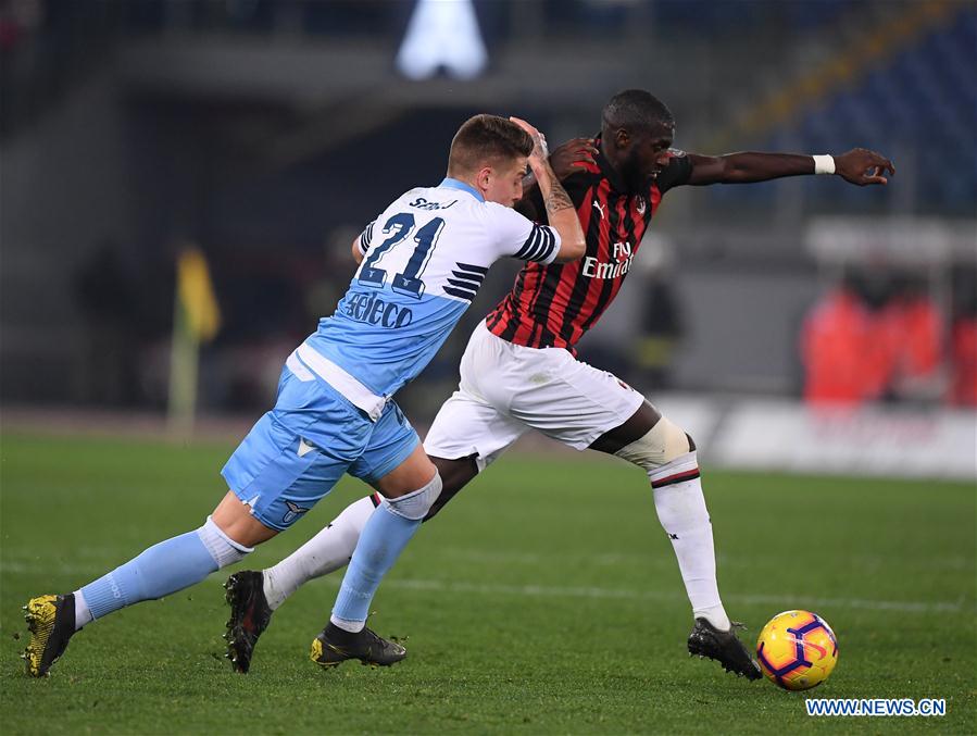 (SP)ITALY-ROME-SOCCER-ITALIAN CUP-AC MILAN VS LAZIO