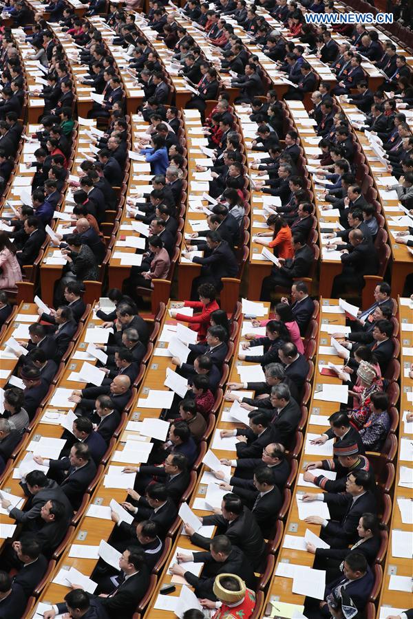 (TWO SESSIONS)CHINA-BEIJING-NPC-SECOND PLENARY MEETING (CN) 