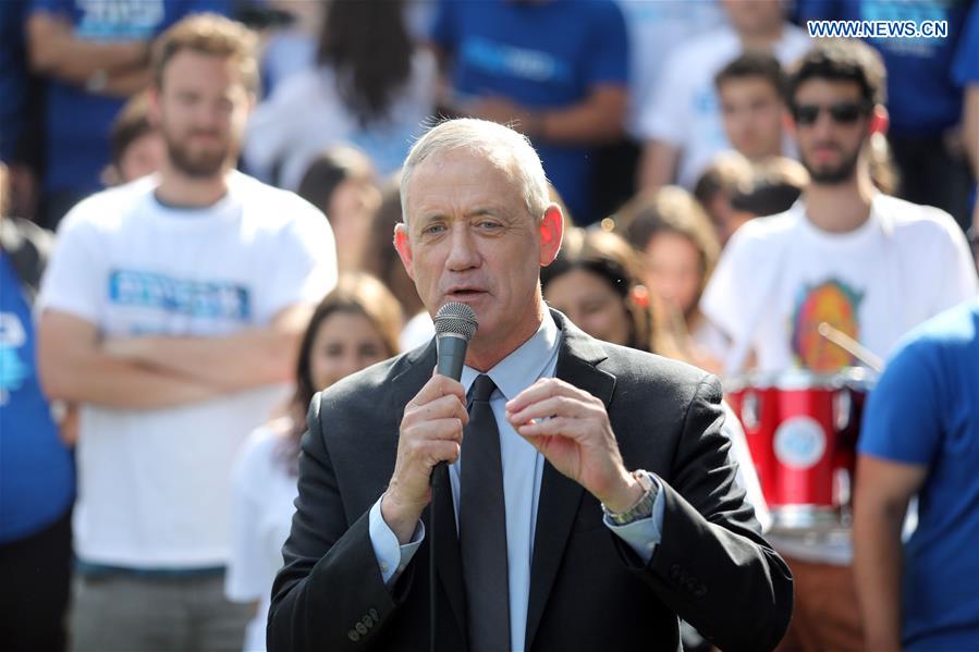 ISRAEL-TEL AVIV-ELECTION CAMPAIGN-BENNY GANTZ