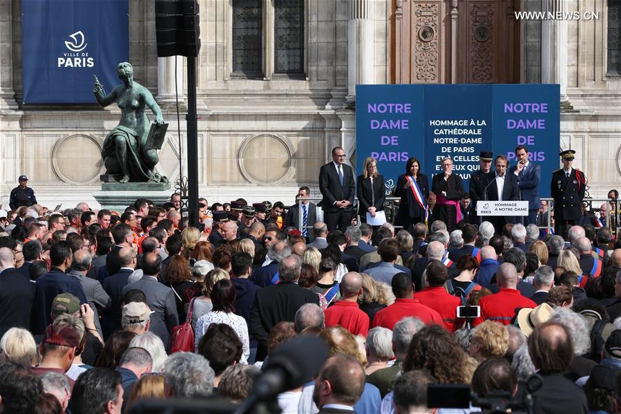 FRANCE-PARIS-NOTRE DAME DE PARIS-COMMEMORATION CEREMONY