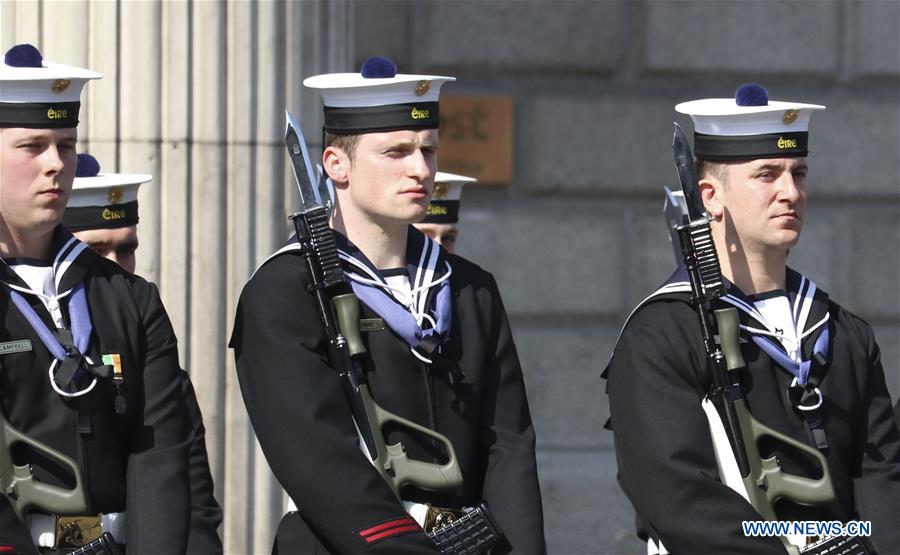 IRELAND-DUBLIN-CEREMONY-EASTER RISING