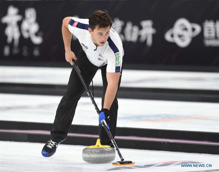 (SP)CHINA-BEIJING-CURLING-WCF WORLD CUP GRAND FINAL-DAY 4(CN)