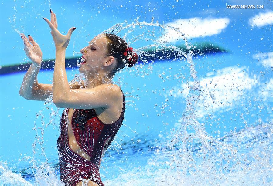 (SP)SOUTH KOREA-GWANGJU-FINA WORLD CHAMPIONSHIPS-ARTISTIC SWIMMING-MIXED DUET FREE