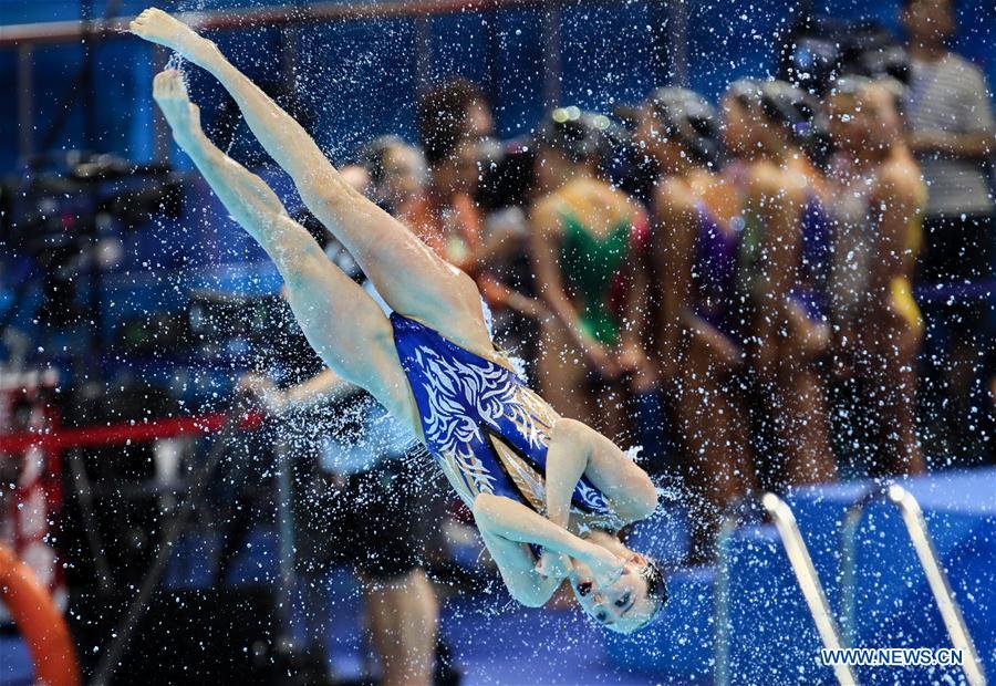 (SP)SOUTH KOREA-GWANGJU-FINA WORLD CHAMPIONSHIPS-ARTISTIC SWIMMING-WOMEN'S TEAM FREE COMBINATION