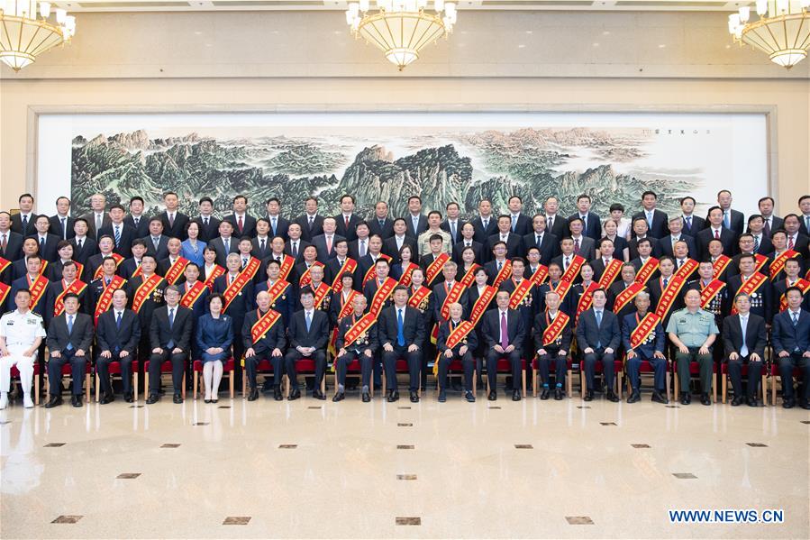 CHINA-BEIJING-XI JINPING-VETERANS-REPRESENTATIVES-MEETING (CN)