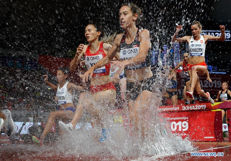 (SP)QATAR-DOHA-IAAF WORLD ATHLETICS CHAMPIONSHIPS-WOMEN'S 3,000 METRES STEEPLECHASE 