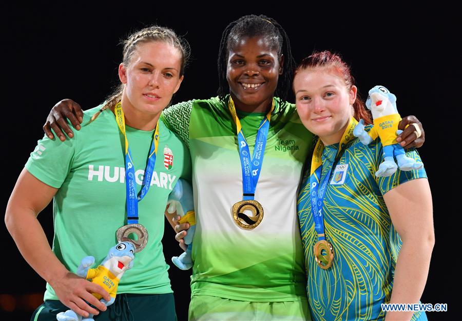 (SP)QATAR-DOHA-WORLD BEACH GAMES-WOMEN'S BEACH WRESTLING