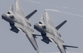 J-20 fighters join Airshow China to commemorate 69th anniv. of PLA Air Force