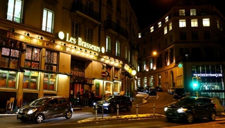 Night view of Lausanne, Switzerland